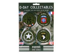 Nášivky D-DAY sada 4 kusy