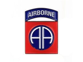 Znak kovový 82nd Airborne Division se samolepou