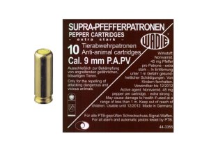 Náboj pepřový P.A. PV SUPRA PFEFFER 9 mm 10ks pistole