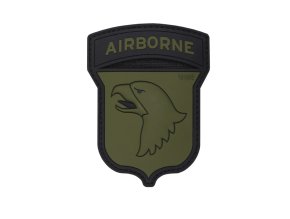 Nášivka 3D plastová AIRBORNE 101 ZELENÁ