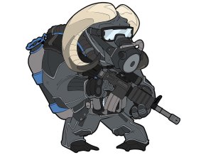 Nášivka FROGMAN OX velcro