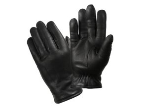 Rukavice kožené POLICE THERMOBLOCK ČERNÉ