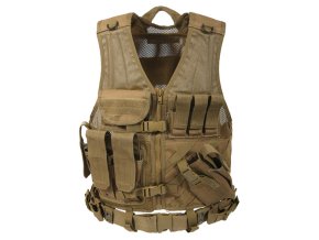 Vesta taktická CROSS DRAW MOLLE COYOTE BROWN