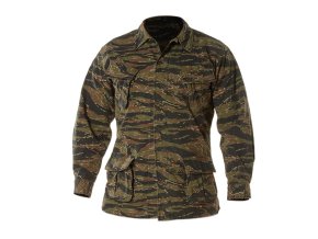 Blůza VINTAGE VIETNAM FATIGUE TIGER STRIPE GREEN