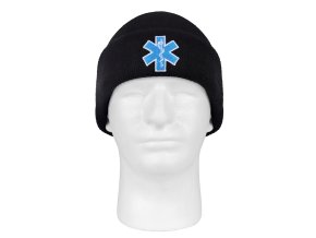 Čepice pletená STAR OF LIFE "EMS" ČERNÁ