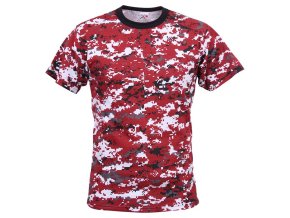 Triko DIGITAL RED CAMO