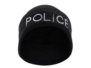 Čepice pletená POLICE ČERNÁ
