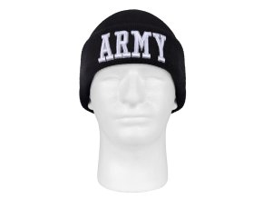Čepice pletená DELUXE 3D ARMY ČERNÁ