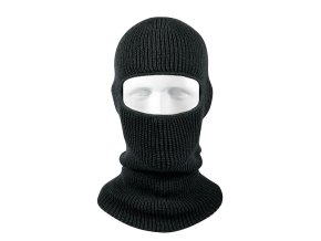 Kukla s otvorem pletená US ČERNÁ