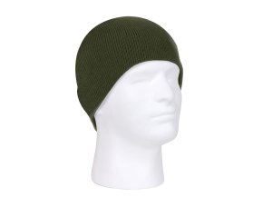 Čepice jemně pletená DELUXE ZELENÁ
