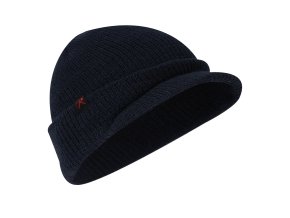 Čepice WATCH BRIM pletená s kšiltem MODRÁ