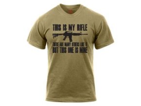 Triko THIS IS MY RIFLE COYOTE BROWN