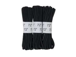 Tkaničky do bot 180cm / 72" ČERNÉ sada 3 párů