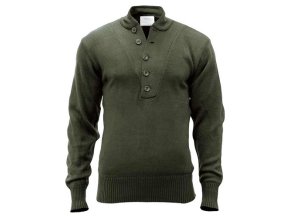 Svetr 5 knoflíků AKRYL ZELENÝ
