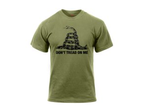 Triko DON´T TREAD ON ME Vintage ZELENÉ