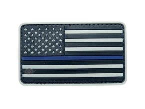 Nášivka vlajka USA s modrým pruhem velcro plastová