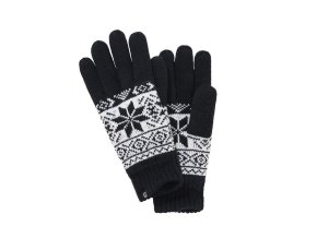 Rukavice SNOW pletené ČERNÉ