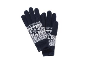 Rukavice SNOW pletené MODRÉ