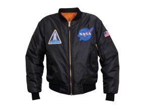 Bunda MA1 FLIGHT NASA ČERNÁ