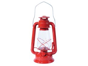 Lampa petrolejová 30 cm ČERVENÁ