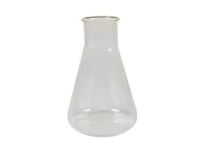Baňka kuželová skleněná 1ltr širokohrdlá