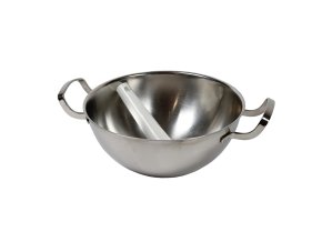 Miska třecí nerezová kulaté dno s tloučkem