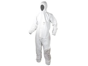 Kombinéza ochranná SECUTEX PRO typ 5/6 s kapucí BÍLÁ vel.XL