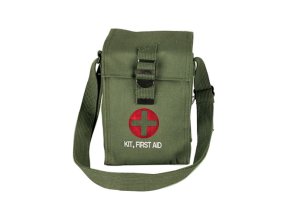 Taška první pomoci s křížem ZELENÁ
