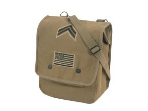 Taška přes rameno MAP CASE nášivky