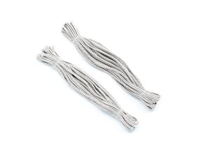 Šňůra pletená ozdobná "ŠUJTÁŠ" STŘÍBŘITÝ NV 5mm (2x10m)