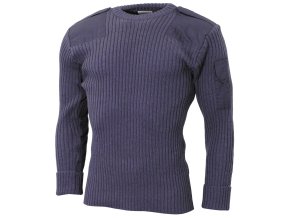 Svetr britský COMMANDO šedomodrý použitý