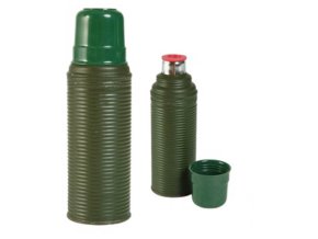 Termoska ŠVÉDSKÁ gumové víčko 0,5l ZELENÁ použitá