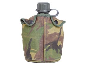 Láhev polní holandská s pítkem a obalem DPM použitá