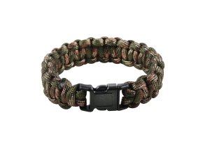 Náramek SURVIVAL PARACORD WOODLAND