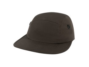 Čepice s bočními větracími otvory rip-stop HNĚDÁ