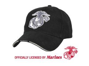 Čepice baseball USMC GLOBE & ANCHOR ČERNÁ