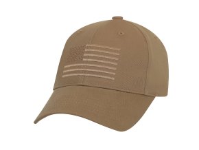 Čepice baseball US vlajka COYOTE BROWN