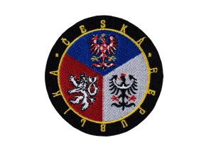 Nášivka Česká republika KRUH - BAREVNÝ