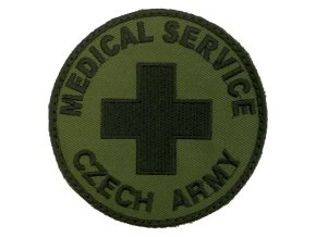 Nášivka MEDICAL SERVICE CZECH ARMY bojová VELCRO