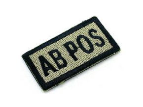 Nášivka AB+ velcro OLIV