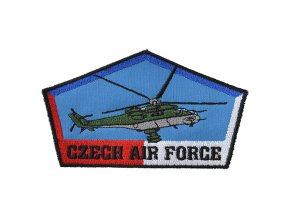 Nášivka CZECH AIR FORCE s vrtulníkem MI-24V - BAREVNÁ