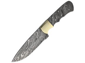 Čepel nože damašková Drop Point pro výrobu střenek