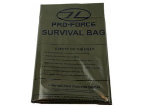 Nouzový pytel SURVIVAL 1-osoba včetně instrukcí ZELENÝ