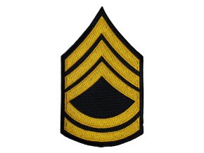 Nášivka US hodnost SERGEANT FIRST CLASS - ZLATÁ