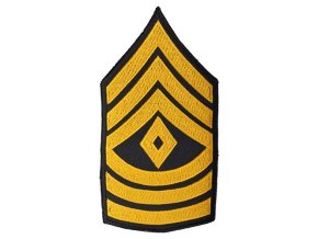 Nášivka US hodnost FIRST SERGEANT - ZLATÁ
