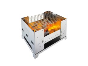 Gril cestovní BBQ300S skládací NEREZ