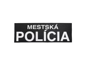 Nášivka MESTSKÁ POLÍCIA velká velcro ČERNÁ