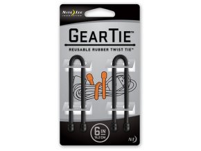 Flexidrát GEAR TIE 15cm ČERNÝ 2 ks