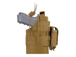 Pouzdro pistolové MOLLE glock oboustranné COYOTE BROWN
