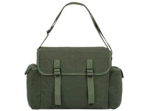 Taška přes rameno HEAVY DUTY plátěná ZELENÁ